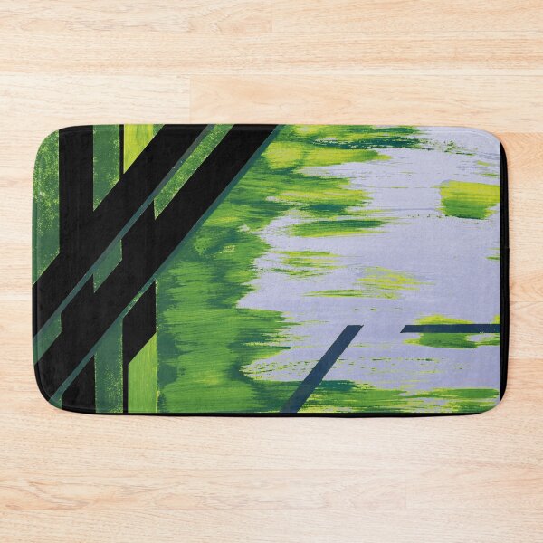 Item preview,   Bamboo grove in Spring Greens and Lilac designed and sold by BlackArtichoke.