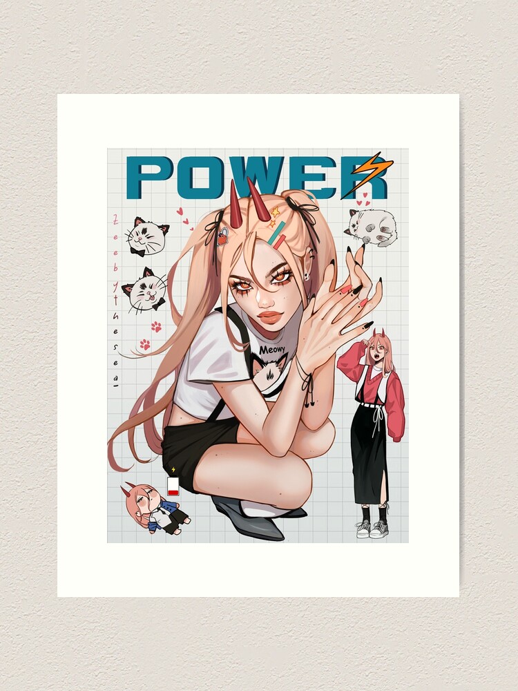 Power Art Print CSM // Anime Manga Gifts 