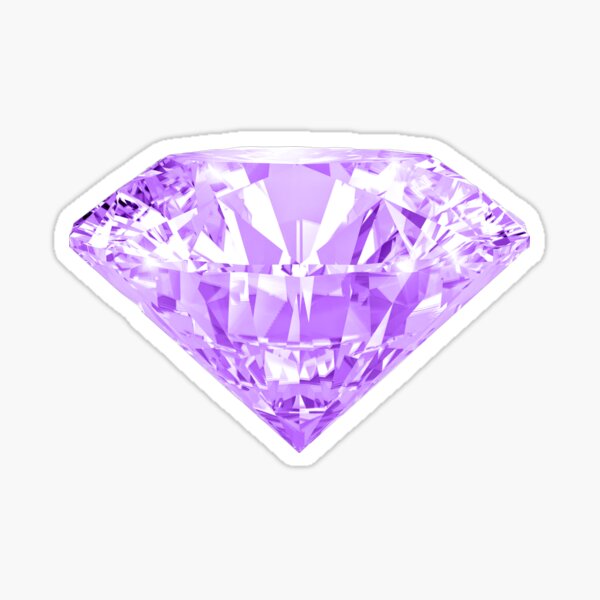 "Light purple diamond jewel sticker" Sticker for Sale by beskrajem