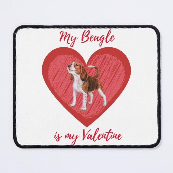 Item preview, My cute beagle is my valentine designed and sold by Nicefoxy.