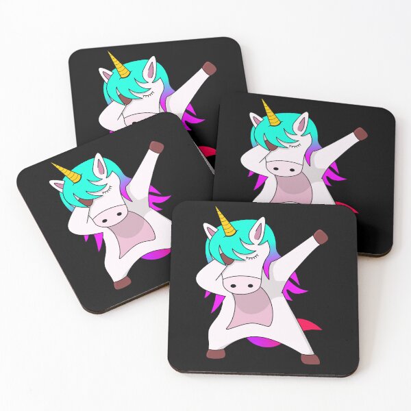 Item preview, Super cute dabbing unicorn, colorful unicorn, cute unicorn designed and sold by SnorbelDesign.
