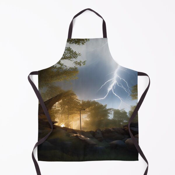 Item preview, Lightning Strike at Dusk in Wilderness designed and sold by deniselynnimage.