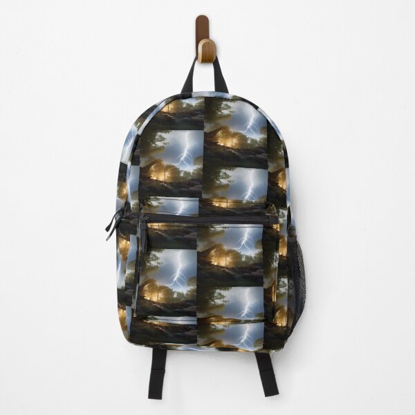 Item preview, Lightning Strike at Dusk in Wilderness designed and sold by deniselynnimage.