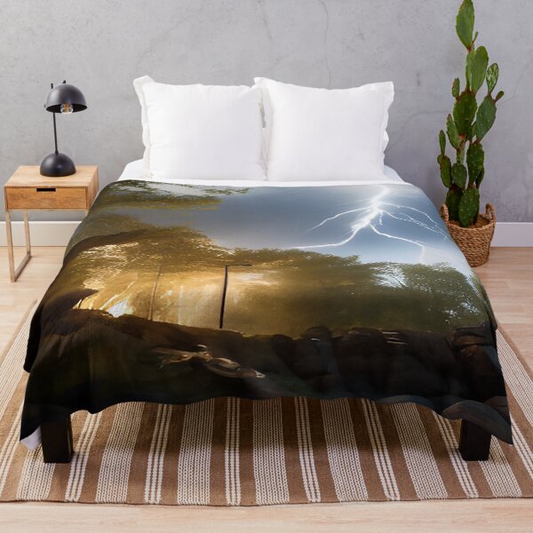 Item preview, Lightning Strike at Dusk in Wilderness designed and sold by deniselynnimage.