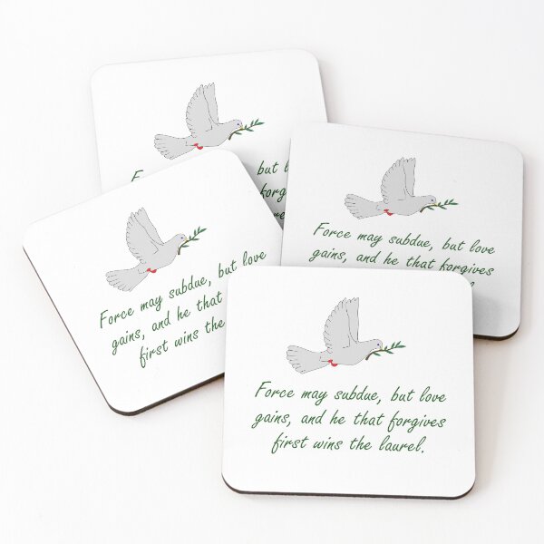 Item preview, Force May Subdue - Forgiveness Quotes designed and sold by CrankyOldDude.