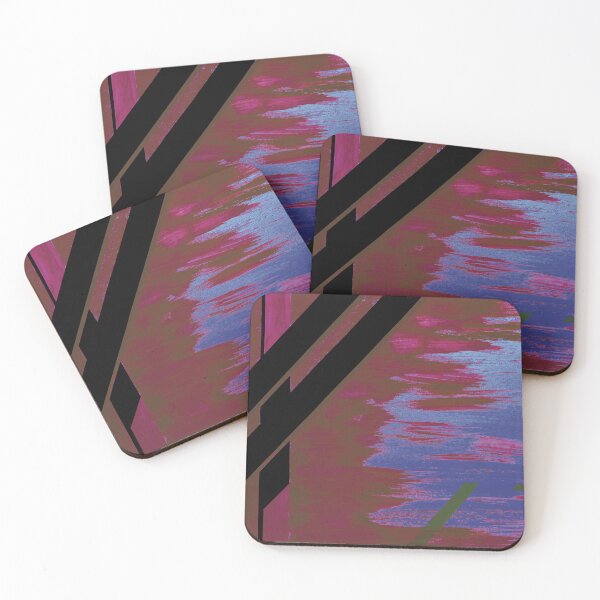 Item preview,   Bamboo grove in Magenta and Flouresent Blue designed and sold by BlackArtichoke.