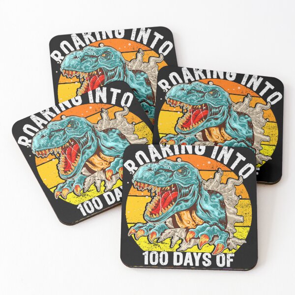 Item preview, Roaring Into Kindergarten Dinosaur T Rex 100th days of kindergarten designed and sold by sprintmoon.