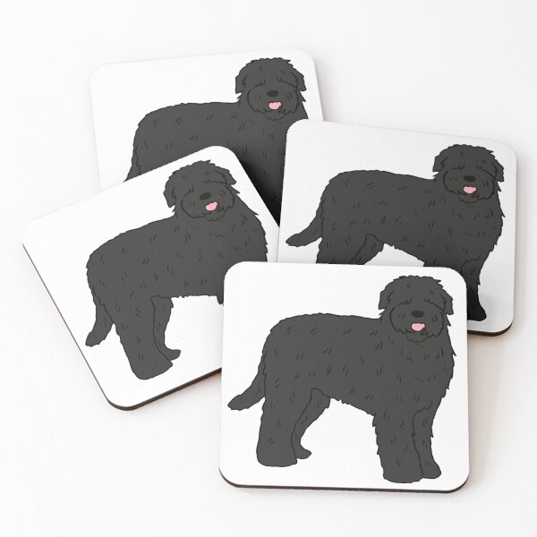 Item preview, Black russian terrier cute illustration  designed and sold by Yarafantasyart.