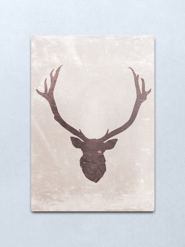 metal deer head silhouette