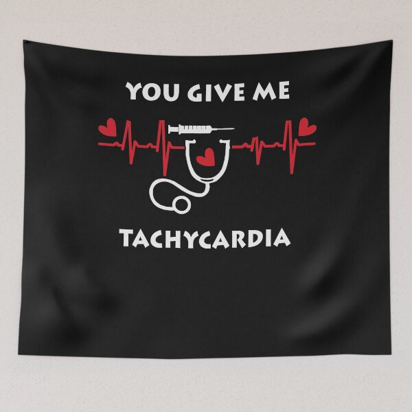 Item preview, You Give Me Tachycardia Heartbeat ICU Nurse Valentines Day designed and sold by ZANNIX.