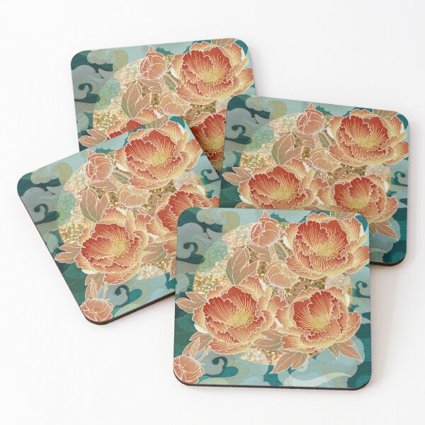 Item preview, traditional classical auspicious cloud peony  shading designed and sold by UnaWu533.