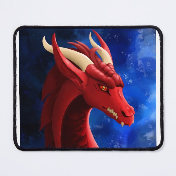 Item preview, Zafira, the dragon (blue background) designed and sold by ItsPaulaaArt.