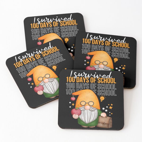 Item preview, I survived 100 Days of School 100th Day of School Teacher Gnome designed and sold by Zulfiqqar.