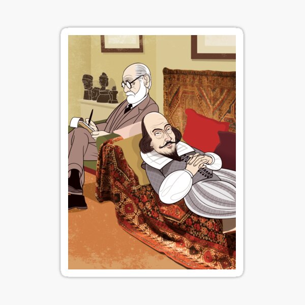 On The Psychiatrist Couch Sticker