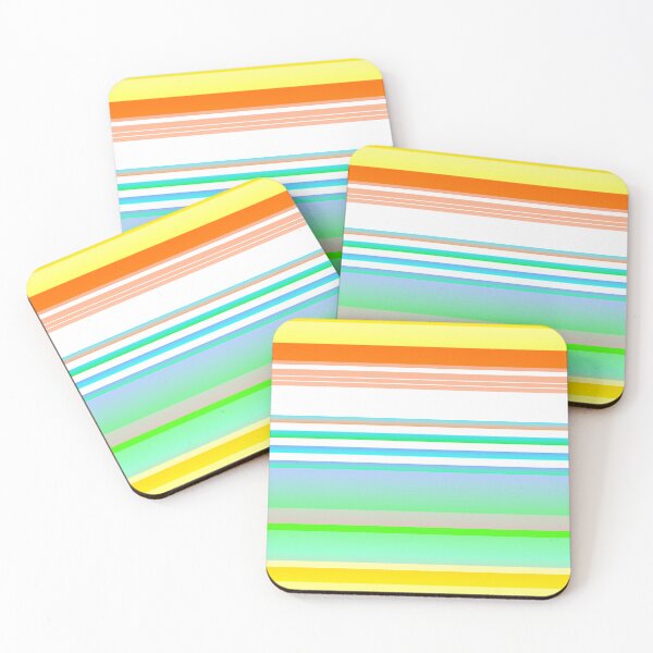 Item preview, Summer colors striped | summer color palette striped designed and sold by lausn.