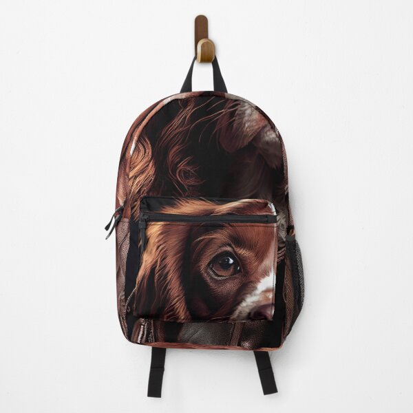 Item preview, Brittany Dog wearing leather jacket - Dog Breed Portrait designed and sold by Nalaxation.