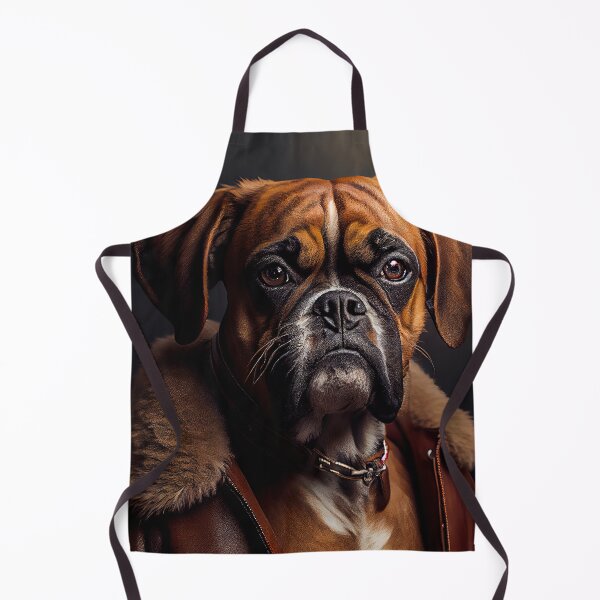 Artikelvorschau, Boxer wearing leather jacket - Dog Breed Portrait entworfen und verkauft von Nalaxation.