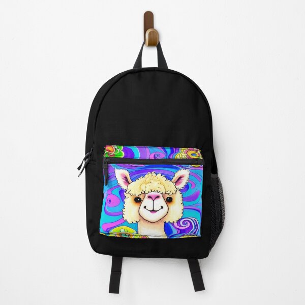 Item preview, Happy Alpaca - Psychedelic Background designed and sold by ArtistsQuest.