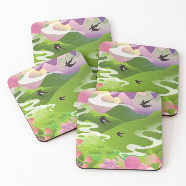 Item preview, mountains,  forests and rivers, outdoor landscape designed and sold by UnaWu533.