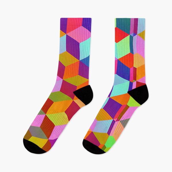 Item preview, Psychedelic geometric cubes pattern designed and sold by TheRightHonMP.