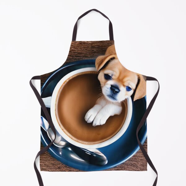 Item preview, Cute Puppy Dog And Coffee Puppuccino  designed and sold by ShopSunday.