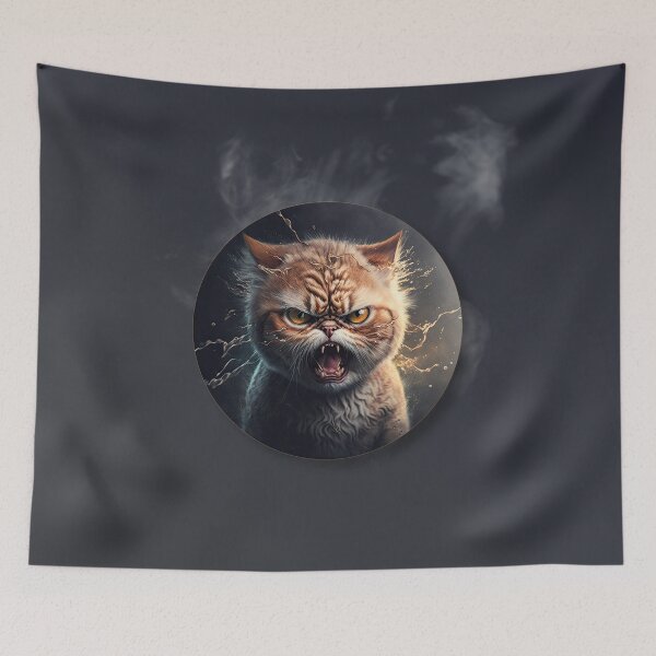 Item preview, Furious cat designed and sold by zaagor.