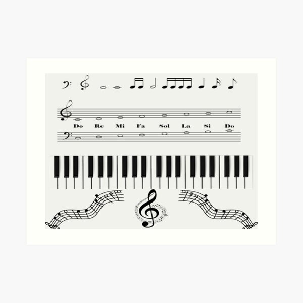 "Piano Keys - Keyboard keys" Art Print for Sale by adoredigitals