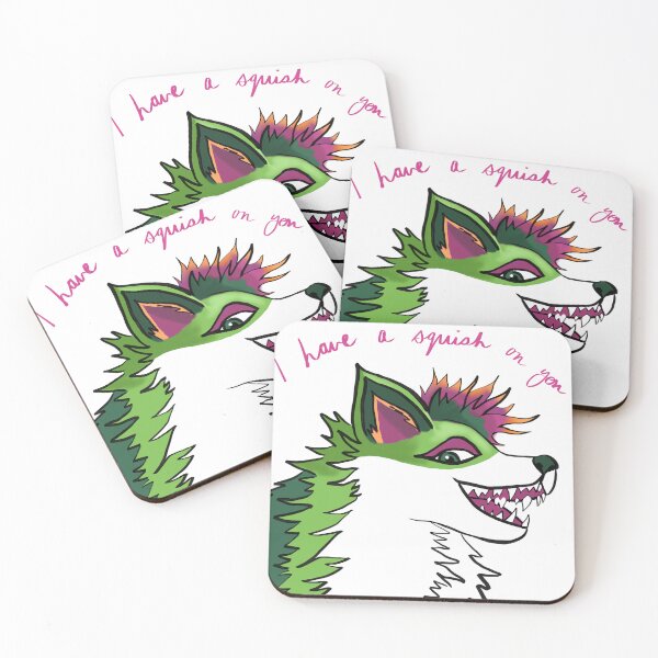 Item preview, I Have a Squish on You (Green Pupper) designed and sold by JoyofFriendship.