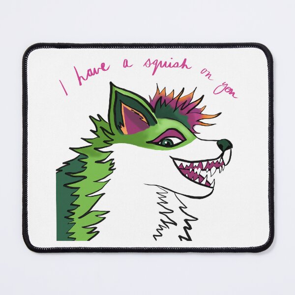Item preview, I Have a Squish on You (Green Pupper) designed and sold by JoyofFriendship.