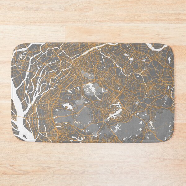 Item preview, Dongguan City Map of Guangdong, China - Bauhaus designed and sold by deMAP.