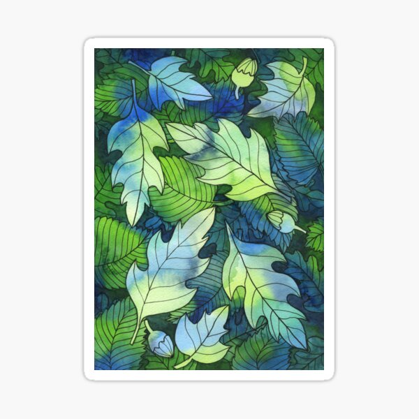 Forest ground in the night - large motives Sticker