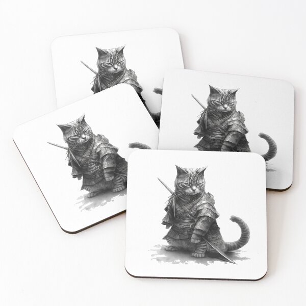 Item preview, Takeda Aizukan - The old Samurai cat Hero designed and sold by Kabu-store.