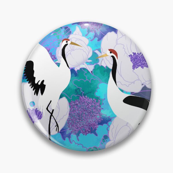 Item preview, classical auspicious cloud peony crane  shading designed and sold by UnaWu533.