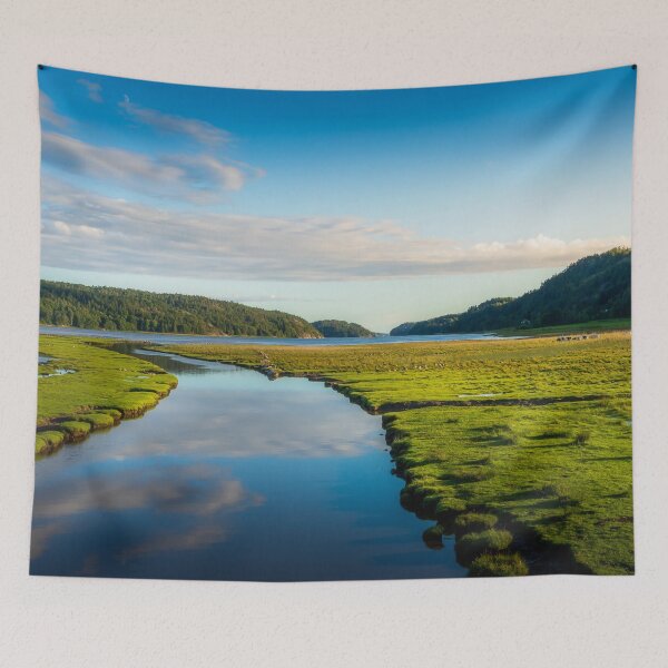 Item preview, Fjord Landscape In Sunset designed and sold by Nicklas81.