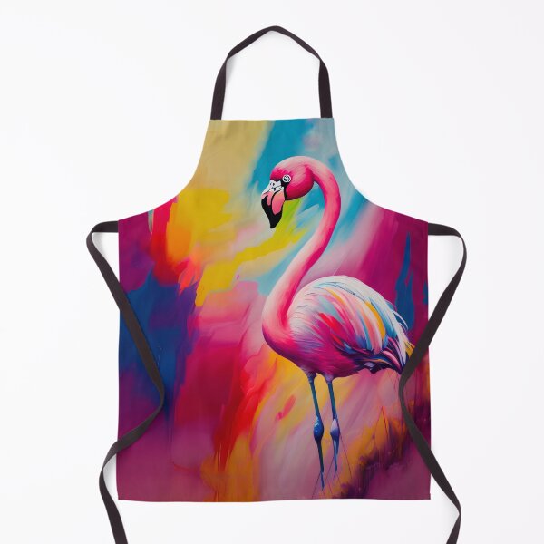 Item preview, Colorful Cute Pink Flamingo Bird Art designed and sold by Blok45.