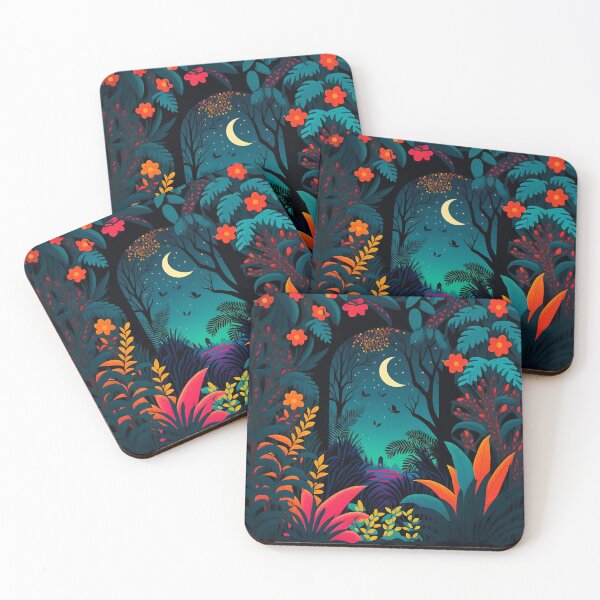 Item preview, Jungle print with house designed and sold by Christolamber.