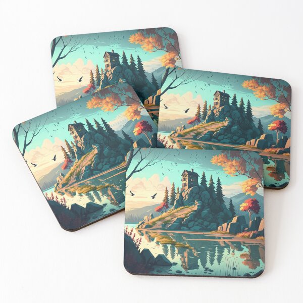 Item preview, Beautiful Landscape art with mountains and nature designed and sold by madsdonald.