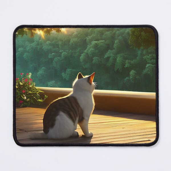 Item preview, Cat Watching Sunset Scene designed and sold by roleshop.
