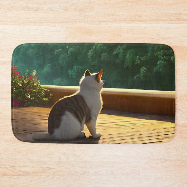 Item preview, Cat Watching Sunset Scene designed and sold by roleshop.