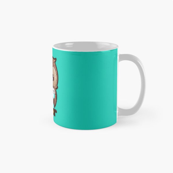 Item preview, Chibi owl drinking hot chocolate designed and sold by schizarty.