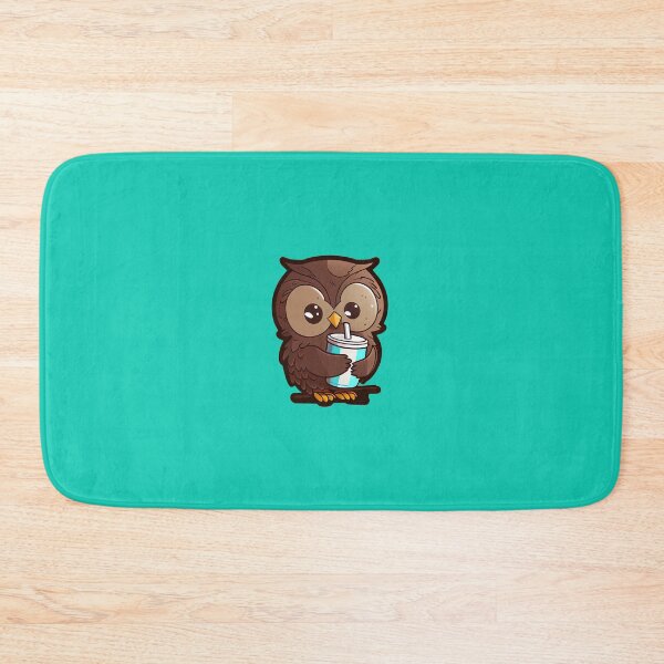 Item preview, Chibi owl drinking hot chocolate designed and sold by schizarty.
