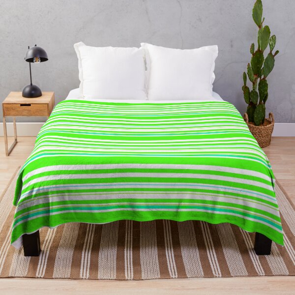 Item preview, Lime green white stripes | neon green lines designed and sold by lausn.
