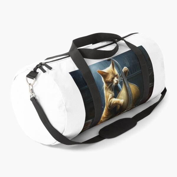 Item preview, Cat Playing a Double Bass designed and sold by AlexArtCollega.