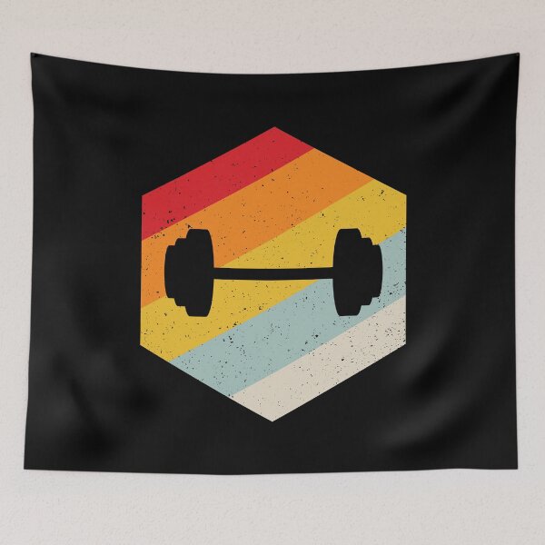 Item preview, Weightlifting Dumbbell Retro Vintage - Gym Fitness Lovers Gift designed and sold by Creative Angel.