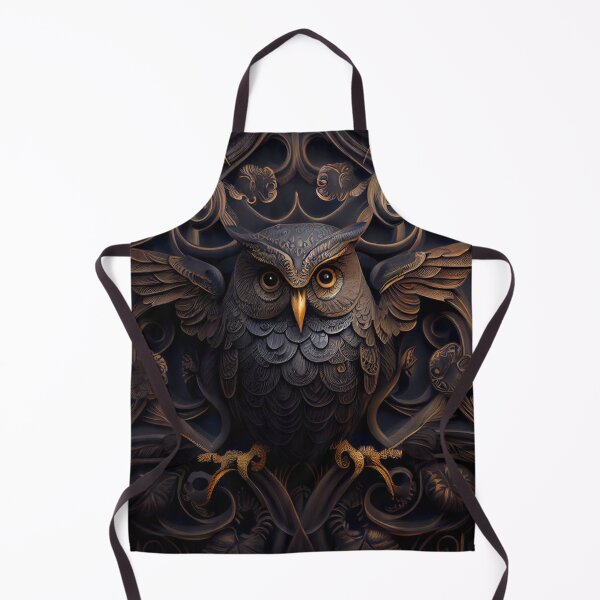 Item preview, Ornamental owl digital illustration designed and sold by Omen238.