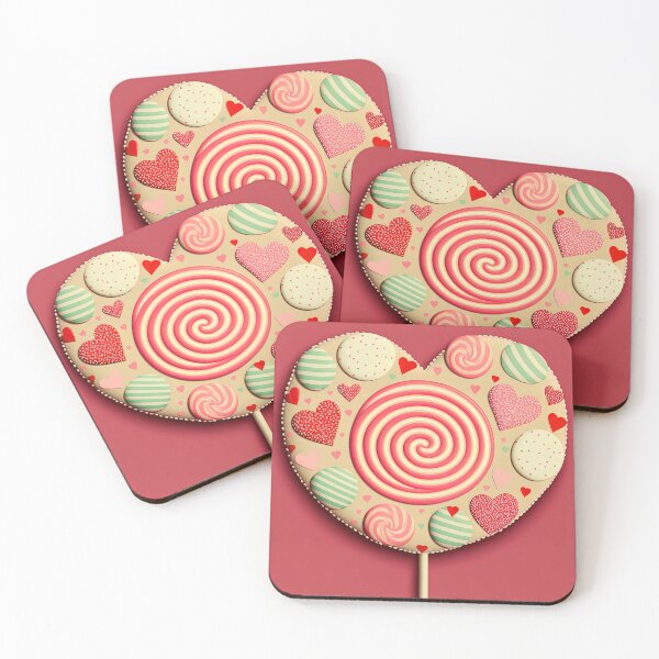Item preview, Heartshaped lollypop lollipop Valentine designed and sold by Juliascutecornr.
