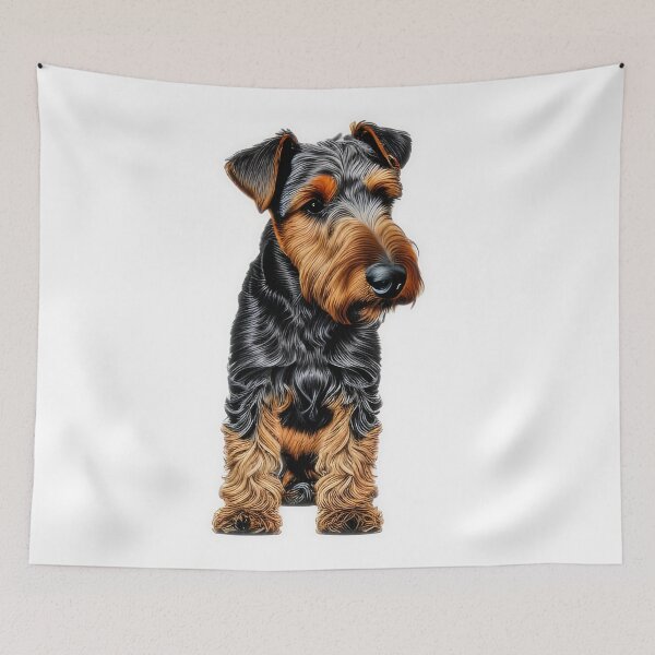 Item preview, Airedale Terrier, charcoal drawing, Ai Generated Art  designed and sold by ACC .
