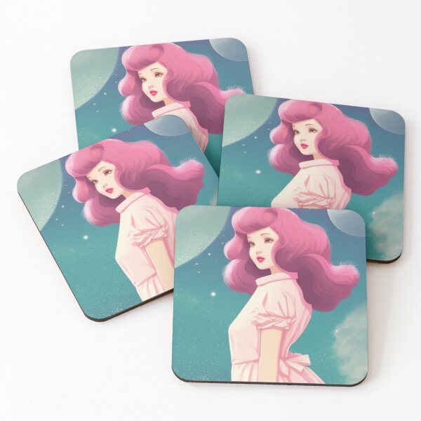 Item preview, Retro woman on the way to distant galaxies designed and sold by Girly-Universe.