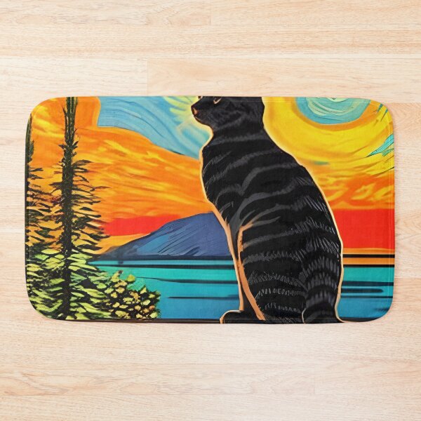 Item preview, Cat Watching Sunset Scene designed and sold by roleshop.