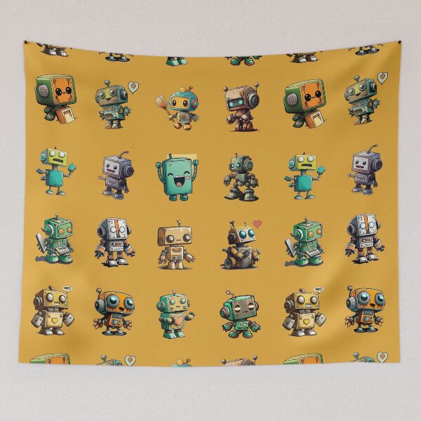 Item preview, Cute Robots Sticker Pack designed and sold by sassav8.